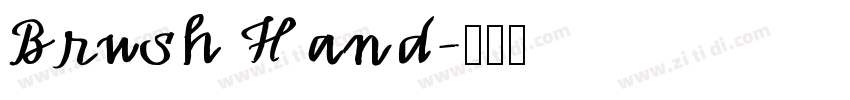 Brush Hand字体转换